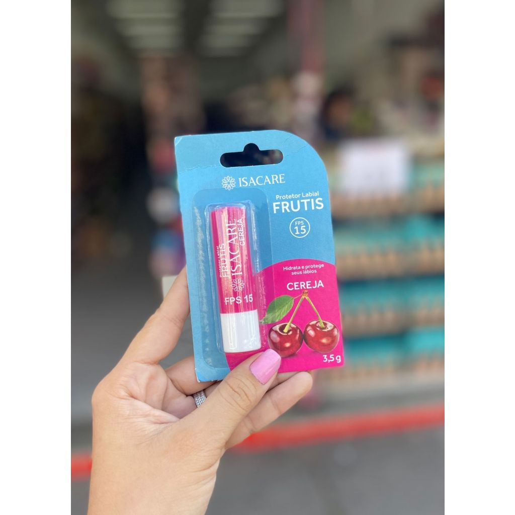 Protetor Labial Isacare Hidratante FPS 15 C UVA/UVB A ESCOLHER | Shopee ...