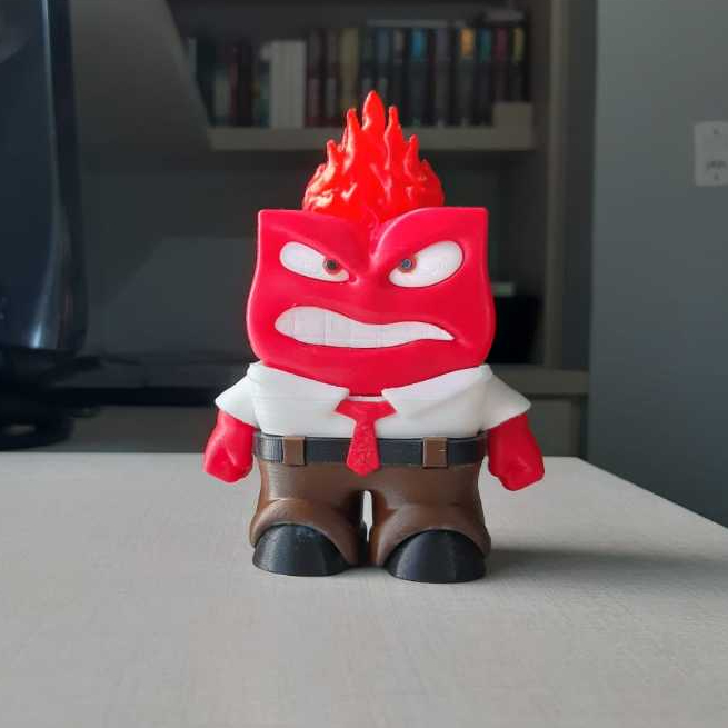 Raiva de Divertidamente - Impressão 3D