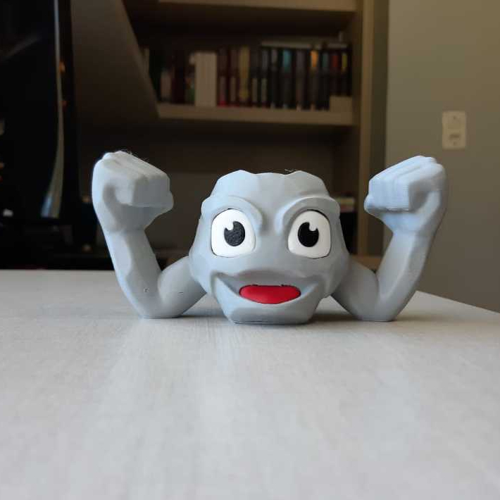 Geodude Pokémon - Impressão 3D