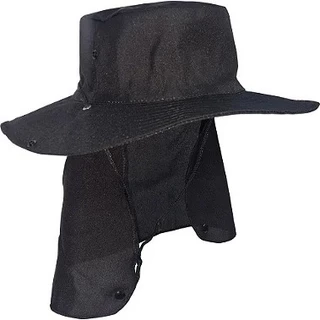 CHAPÉU COM PROTEÇÃO NA NUCA - PRETO