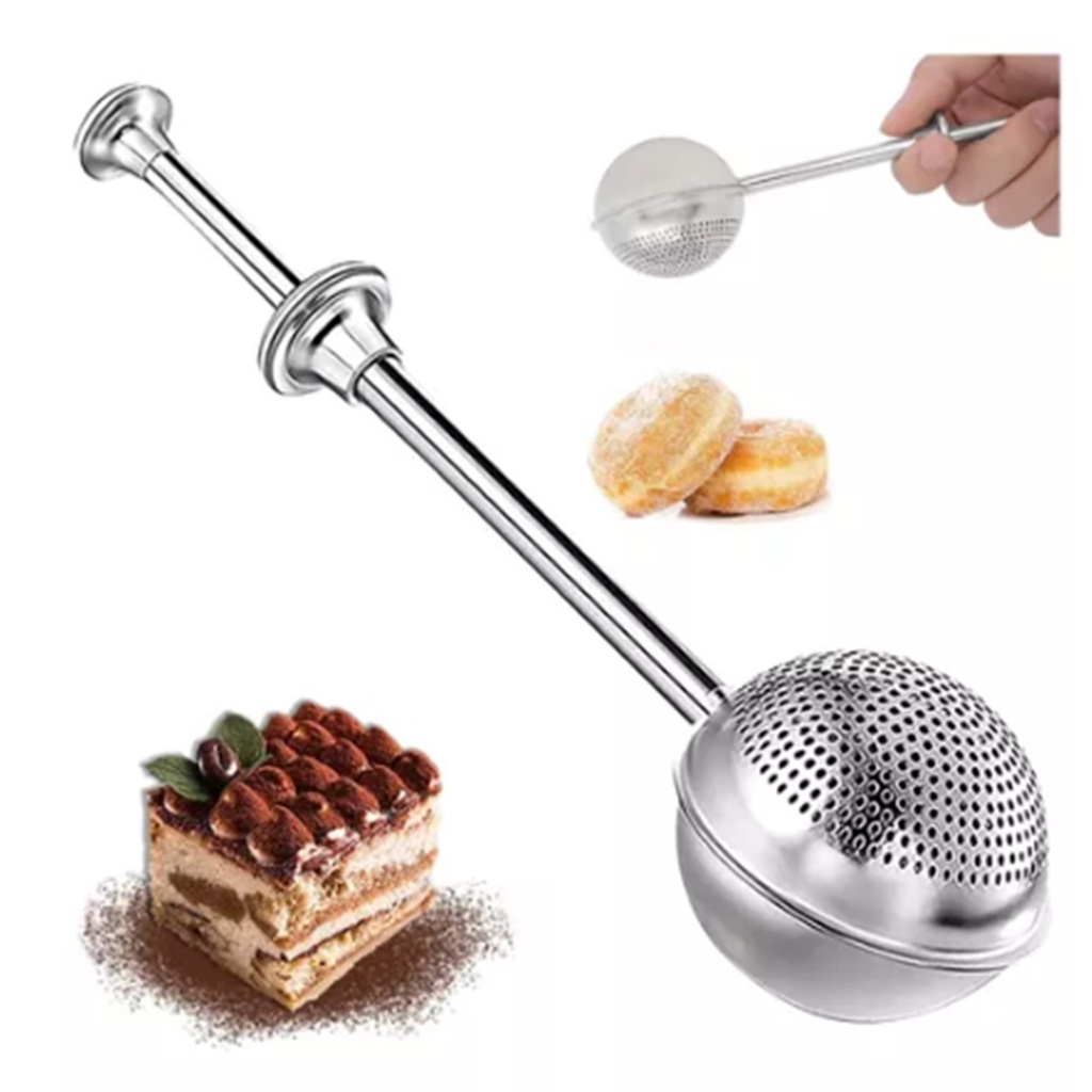 Polvilhador Farinha Açucar Padaria Confeitaria Peneira