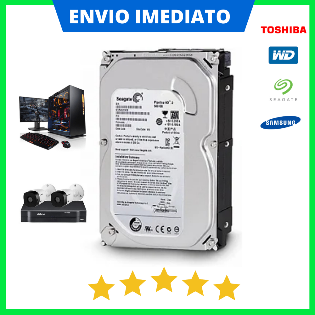 HD 160gb DVR/CFTV/PC/COMPUTADOR - HD Interno Desktop SATA + Segurança e Velocidade