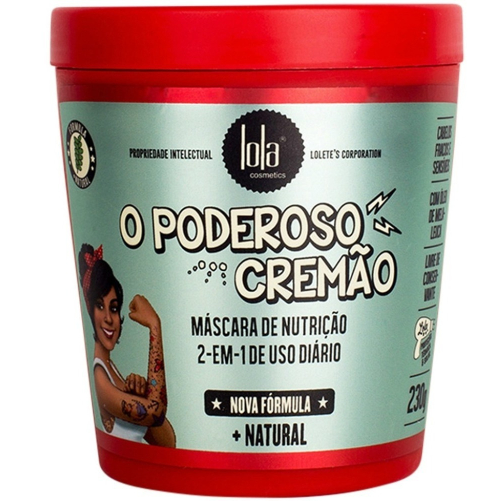 Máscara Capilar de Nutrição O Poderoso Cremão Lola Cosmetics - 230g ...
