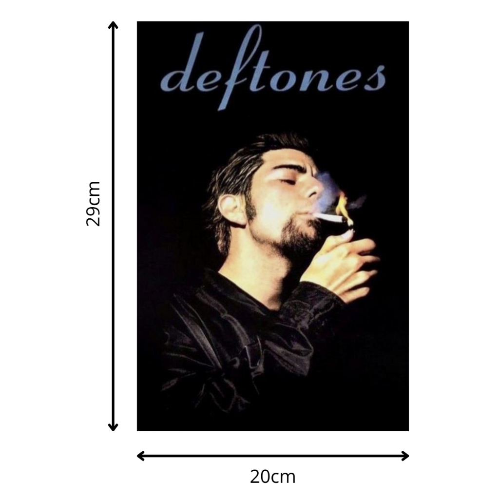 Deftones 立体加工ポスター Pôster Banda Deftones – Metal | Tamanho A3 (29x42 cm) | Pôster