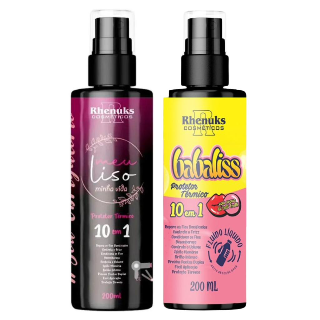 Kit Spray Protetor Térmico Capilar Meu Liso E Babaliss 200ml Rhenuks