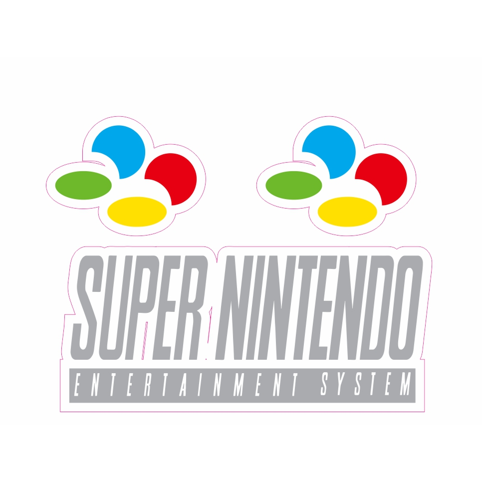 Pacote adesivo Super nintendo e Famicom dimensões originais | Shopee Brasil