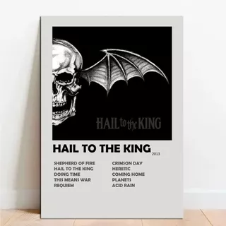 Quadro Placa Decorativa Avenged Sevenfold Hail to the king Album