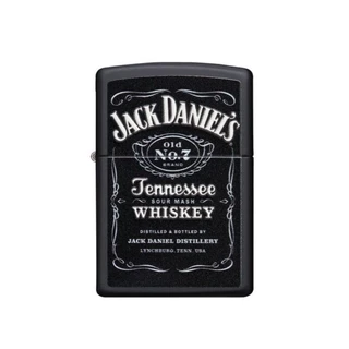 Acendedor Zippo Jack Preto Prata C/ ou S/Recarga