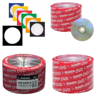 10 unidades de Mídia Virgem DVD-R 4.7gb 120min 16x - Ridata Grava Jogo PS2