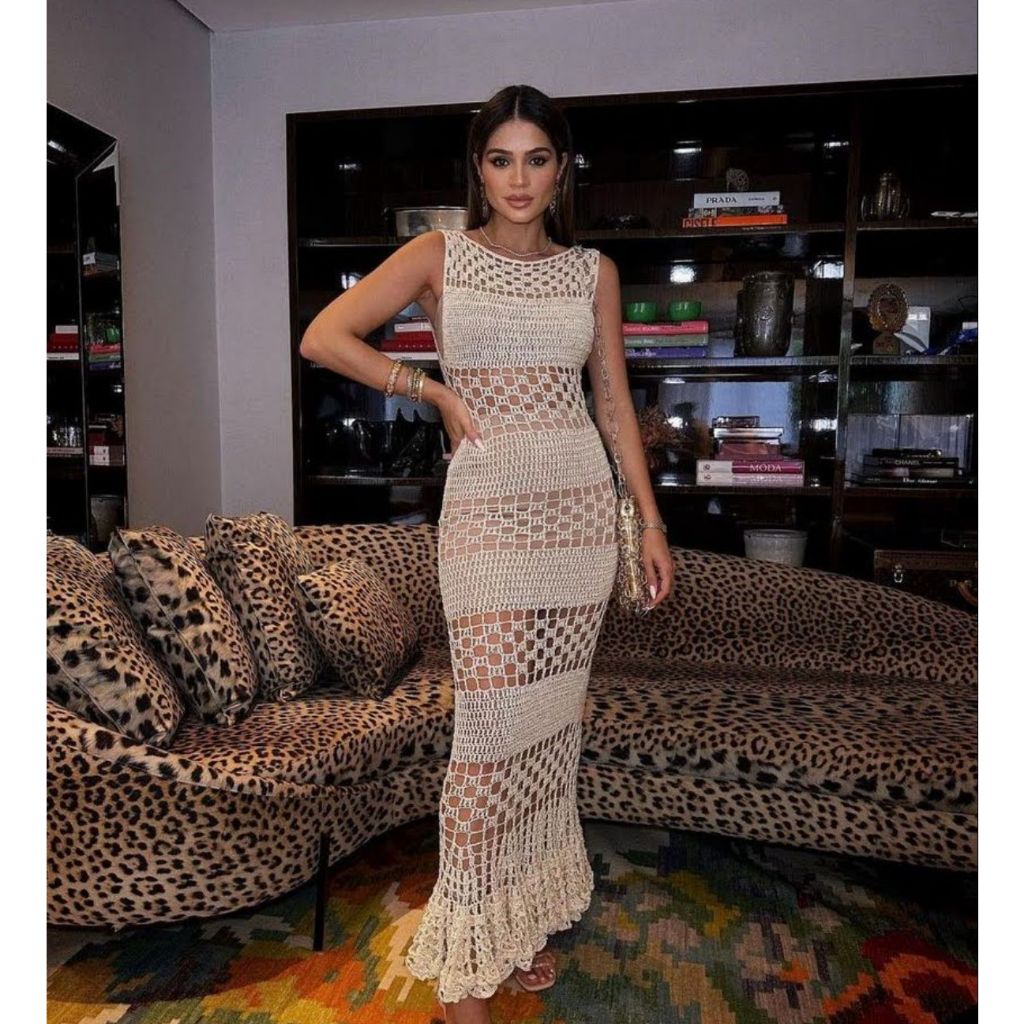 Crochê Vestido De CrochÃª Para Formatura Tubinho Vestido De Croche