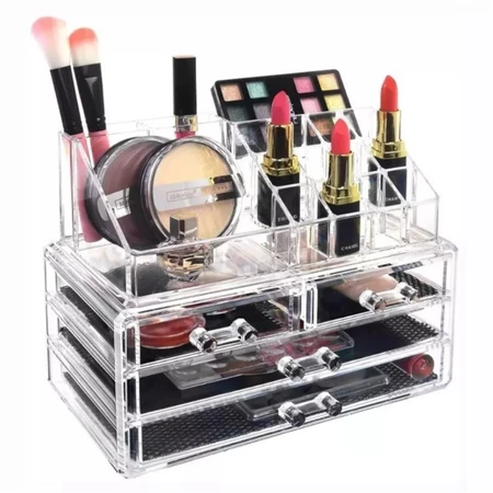 Organizador de Cosméticos Acrilico 4 5 Gavetas Maquiagem
