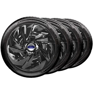 Jogo 4 Calota Esportiva Aro 14 Nitro Black Ford Fiesta Focus Escort