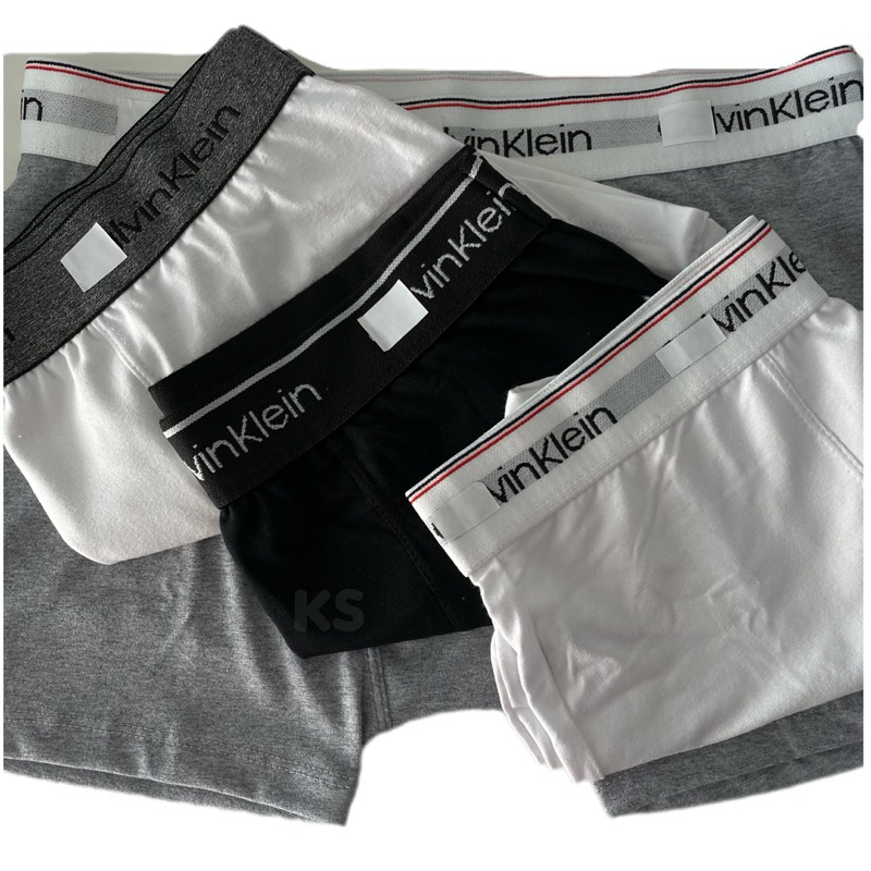 Kit 3 Cueca Boxer Masculino Box Masculina De Algodao | Shopee Brasil