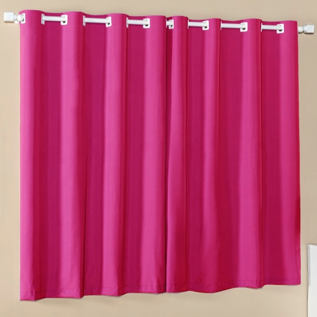 Cortina Meia Parede Sala Quarto 2,20cm x 1,70cm Tecido Leve