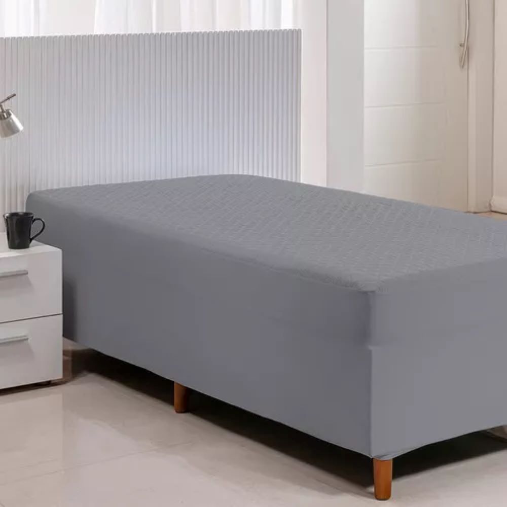 Protetor Impermeável para Cama Box Solteiro Reveste Colchão e Box Alt 50 cm