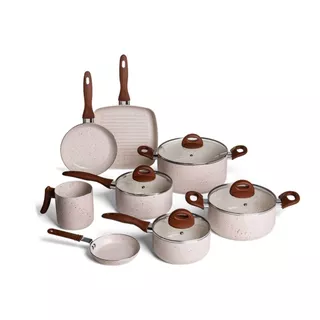 Jogo de Panelas Vanilla Ceramic Life Brinox Smart Plus 8 Peças - Antiaderente em Oferta na Shopee