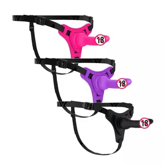 Cinta com Prótese Peniana Texturizada BDSM - 3 cores SEX SHOP LB6102