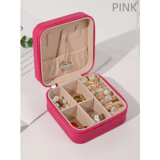 KIT 12 pcs Porta Jóias Portátil Caixinha Bolsa de Armazenamento Colar Brincos Anéis