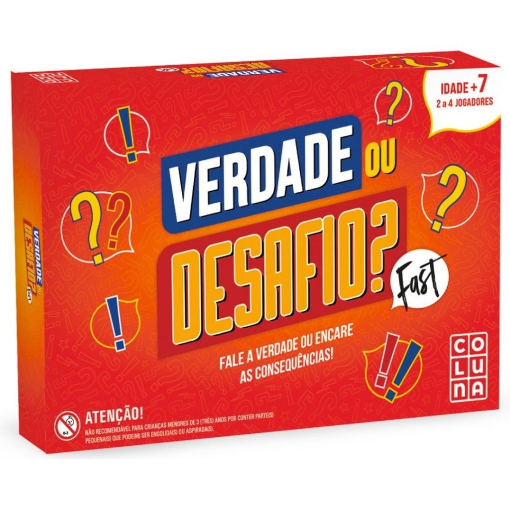 Jogo Verdade Ou Desafio Jogo de Tabuleiro Com Desafios E Perguntas ...