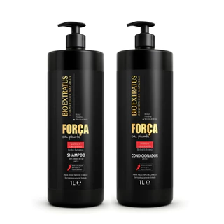Kit Bio Extratus Força com Pimenta Shampoo e Condicionador - 1L Crescimento e Antiqueda
