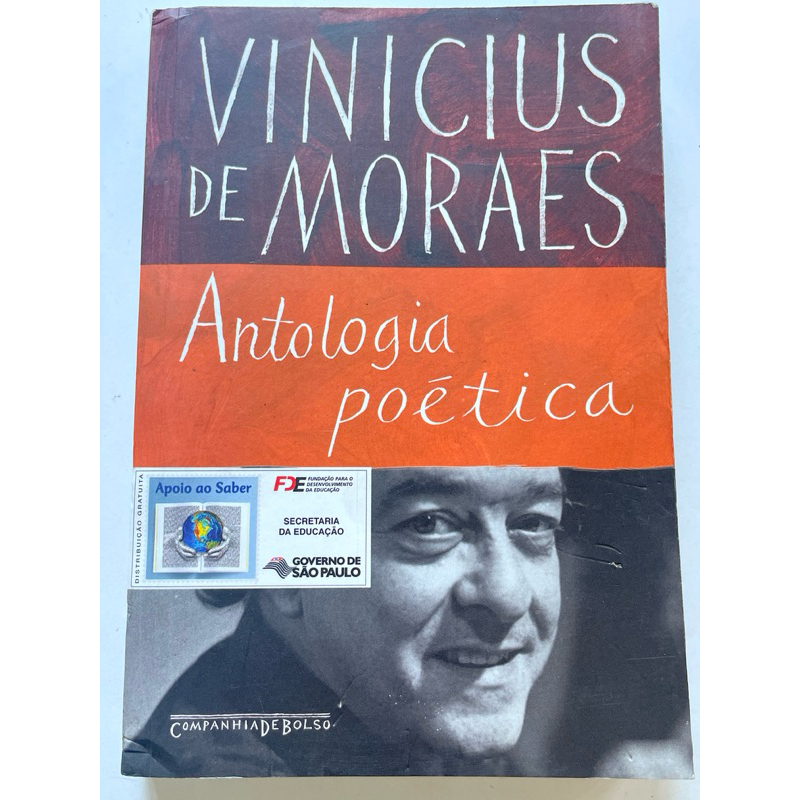 Livro: Vinicius de Moraes- Antologia Poética | Shopee Brasil