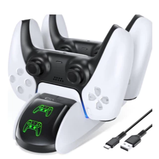 Carregador Duplo Dock Compatível Controle Ps5 Playstation 5 Carregamento Rápido TP5-0506