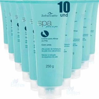 10 CREME SPA PARA OS PÉS SOFISTICATTO COSMÉTICOS COM UREIA AFINA PÉS 250G