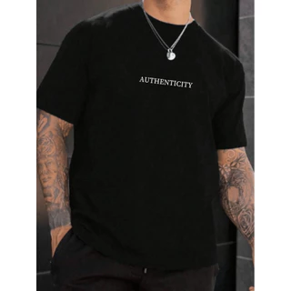 Camiseta Masculina Authenticity Malha 100% Algodão fio 30.1