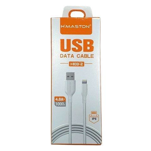 Cabo USB V8/TIPO-C Rápido 4.8A H'maston Cabo carregador rápido H'Maston USB 4,8A dados cabo