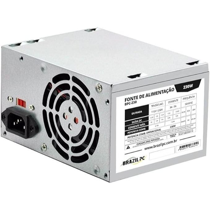 Fonte Atx Tronos 230w Real 24 Pinos Trs-230 V1.2 Bivolt