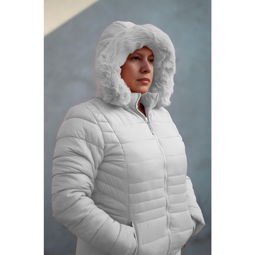 Jaqueta Feminina Plus Size Jaqueta Puffer Feminino Blusa de Frio