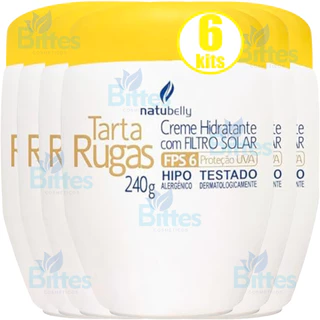 6 Creme Tarta Rugas Natubelly Cosméticos com Filtro Solar