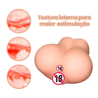 Masturbador Masculino Bunda Super Realista Vagina e Ânus Material CyberSkin PG-04