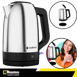 Chaleira Elétrica Pure Inox 1,7L 220 Volts - Cadence