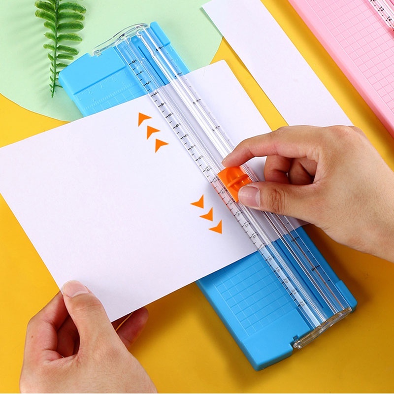 Guilhotina Portátil Cortador De Papel A5 27,5cmx9,3cm Material Escritório