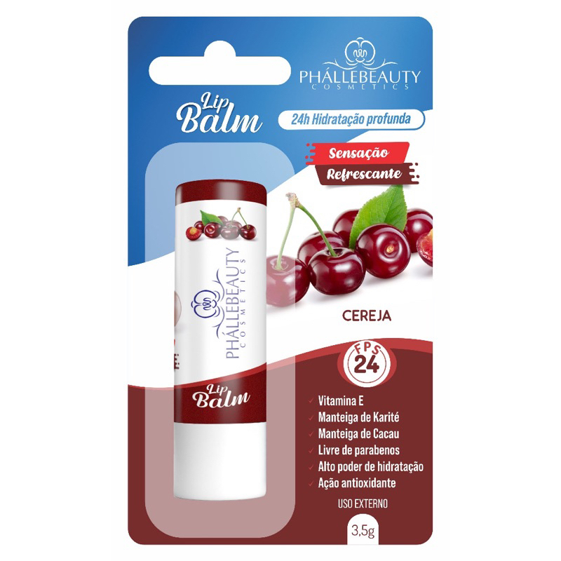 Protetor labial fps 24 lip balm cereja | Shopee Brasil