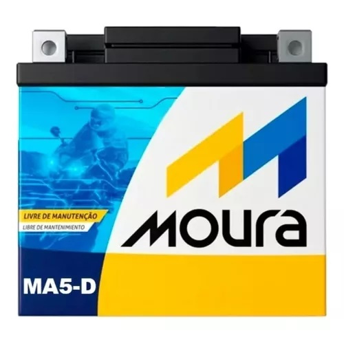Bateria Moura 5 Amperes para Motos Titan Fan Fazer 150, Etc.