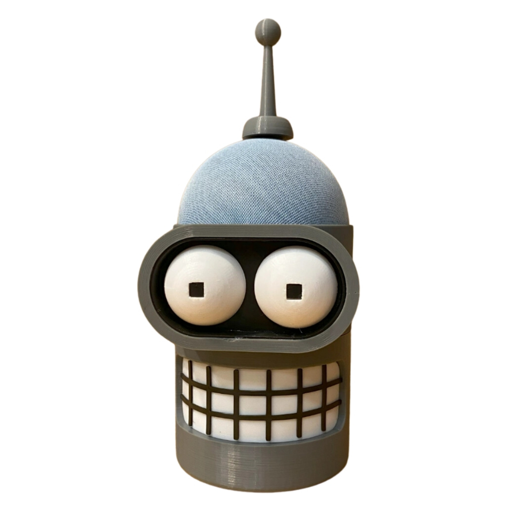 Suporte Alexa Bender Echo Dot 4ª geração - Tema Bender - Futurama - Alexa Echo Dot 4
