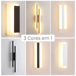 Arandela, Luminária De Parede, Vários Modelo, Arandela Led, 3 Cores em 1
