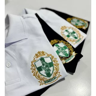 CAMISA POLO BIOMEDICINA ( BRASÃO + SEU NOME )