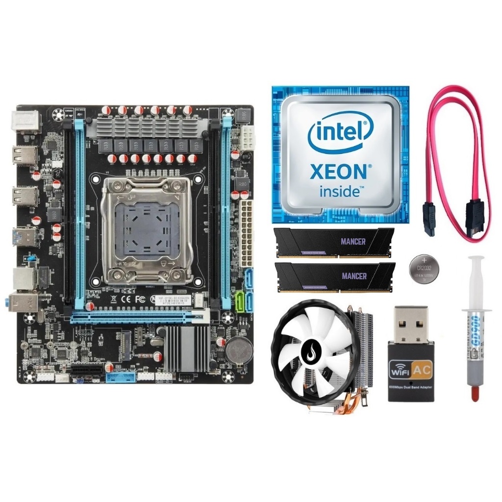 Kit Gamer X99 Xeon E5 2620v3/ 8GB-16GB-32GB Ddr4/ Cooler/ Wi-fi 5ghz