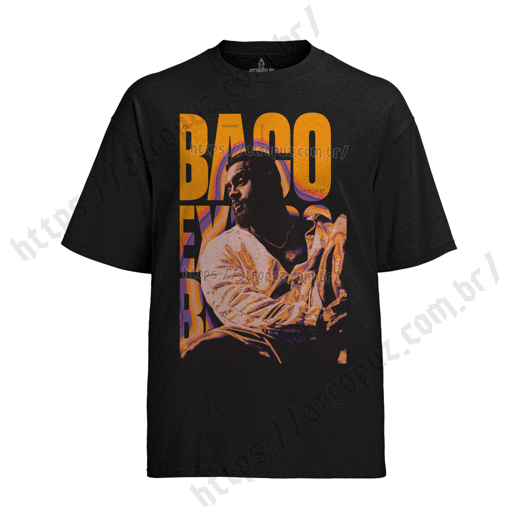 Camiseta Algodão Unissex Tshirt Baco Exu do Blues Amarelo