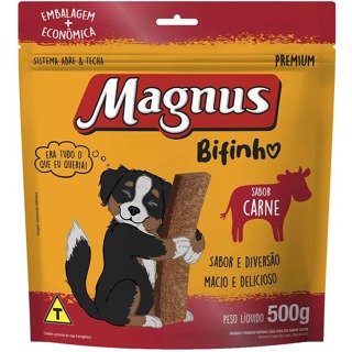 Bifinho Petisco Magnus 500g sabor Carne - Petisco para cachorros Pet em Oferta na Shopee