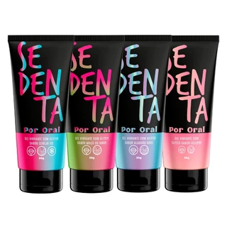 Sedenta por Oral 50g Gel Lubrificante Beijável Comestível Sexo Oral - Sex Shop