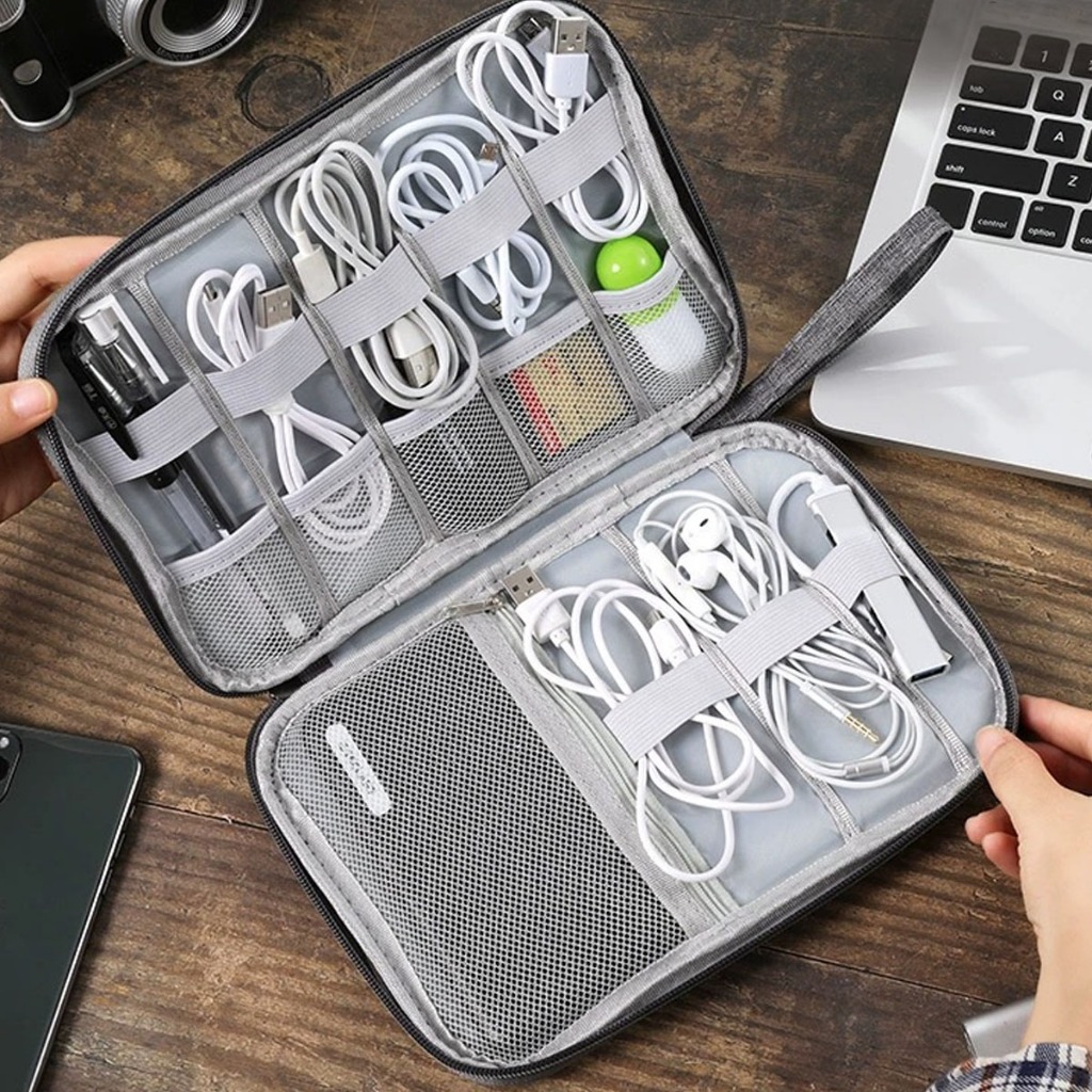 Bolsa de Armazenamento de Cabo de Dados Digital Multifuncional
