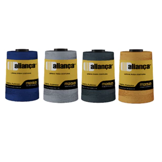 Linha Costura Pesponto e Caseado Titulo 50 5000M Linha Grossa Costura Calça Jeans 1 Cone em Oferta na Shopee