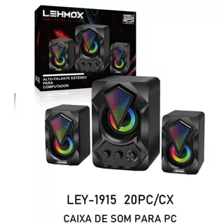 Caixa De Som Para Computador Gamer Hyper Gt Lehmox Ley-1915
