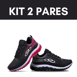 Kit Tênis Feminino Academia Caminhada Academia Super Leve E Confortável