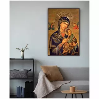 Quadro Decorativo Nossa Sra Perpétuo Socorro Moldura