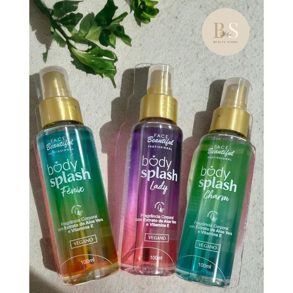 Body Splash Corporal Vegano Face Beautiful - Lançamento 100mL